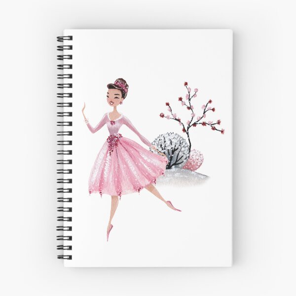 Item preview, Ballerina pattern for ballet girls pink winter room decor  designed and sold by portrait4you.