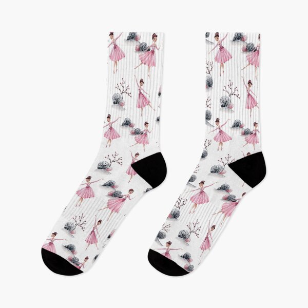 Item preview, Ballerina pattern for ballet girls pink winter room decor  designed and sold by portrait4you.