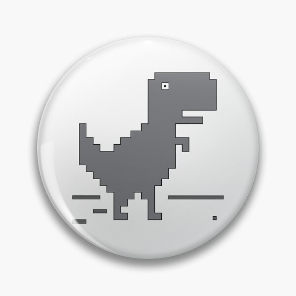 Chrome Dino Enamel Pin