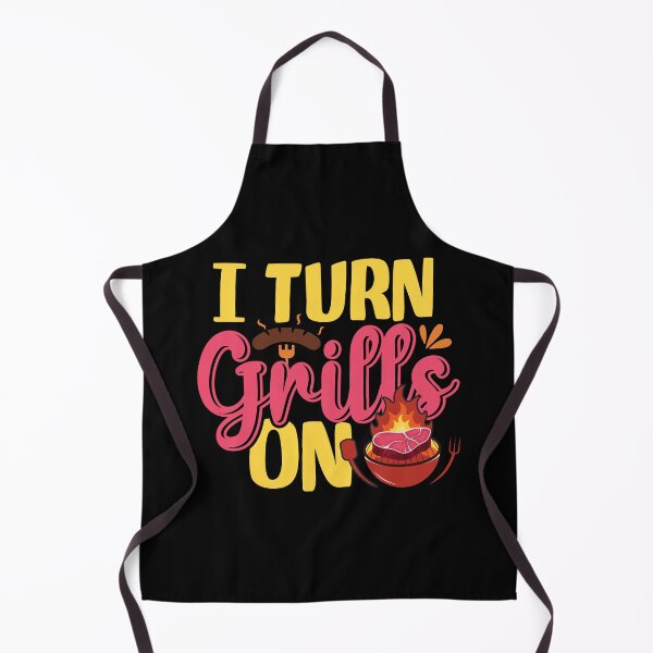 Item preview, I Turn Grills On - Funny Barbecue Grilling Pun designed and sold by DebbisPalette.