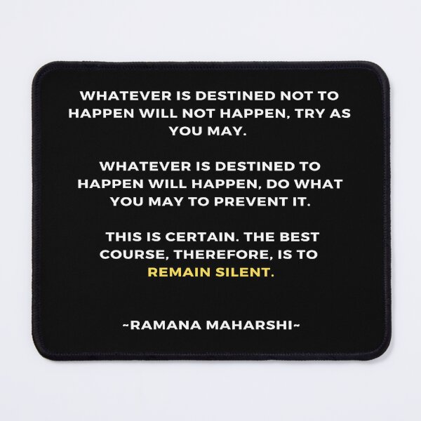 Item preview, Ramana Maharshi Quote designed and sold by Ioana1.
