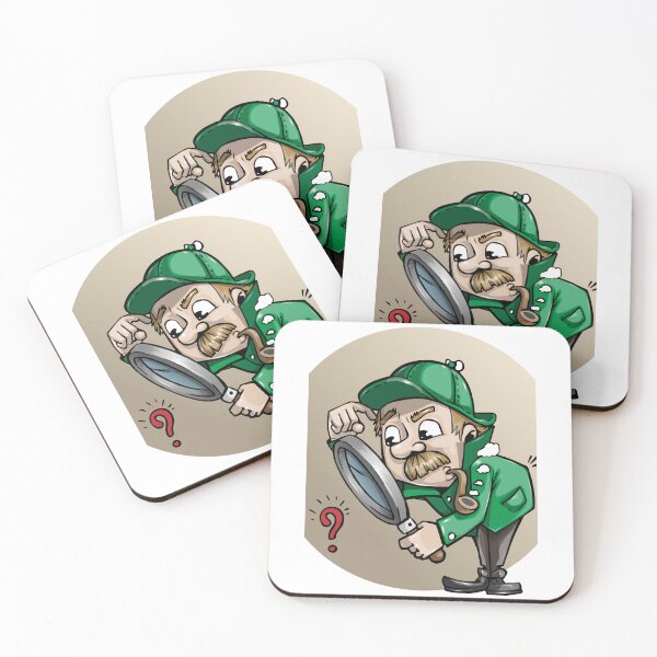 Item preview, Detective At Work Cartoon Design designed and sold by Thonja.