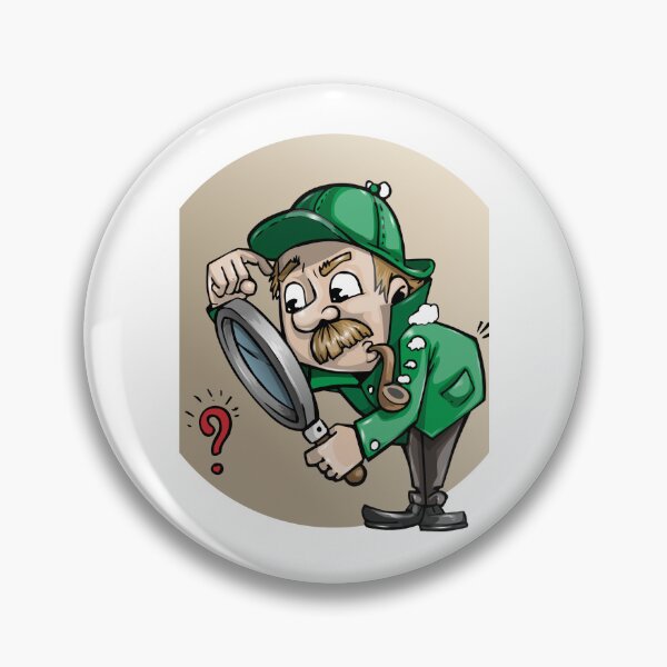 Item preview, Detective At Work Cartoon Design designed and sold by Thonja.