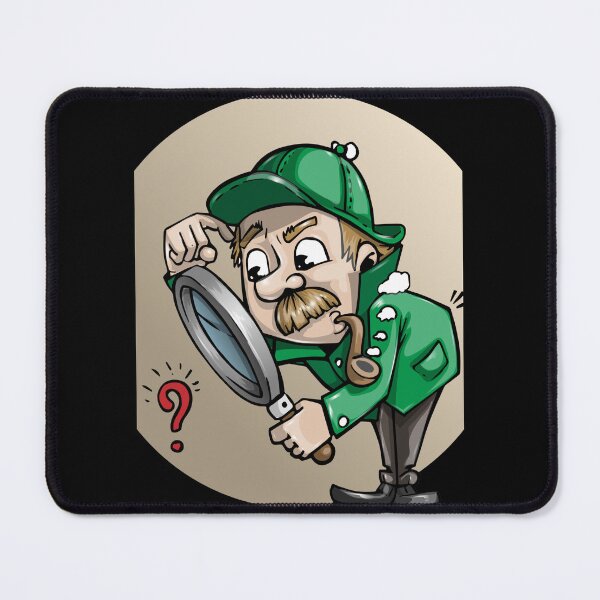 Item preview, Detective At Work Cartoon Design designed and sold by Thonja.