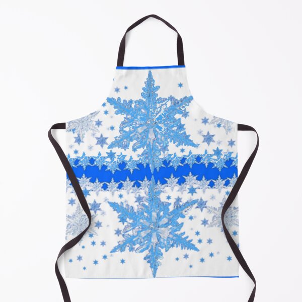 Item preview, DECORATIVE BABY BLUE WINTER SNOWFLAKE WHITE PATTERN ART designed and sold by sharlesart.