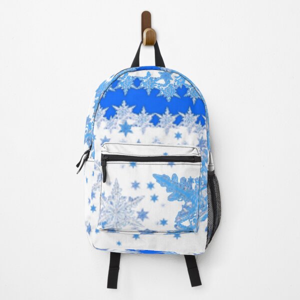Item preview,  DECORATIVE BABY BLUE WINTER SNOWFLAKE WHITE PATTERN ART designed and sold by sharlesart.