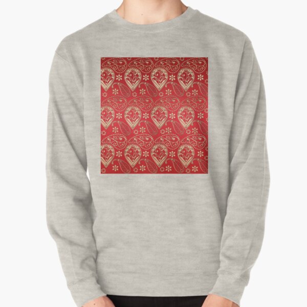 red paisley hoodie