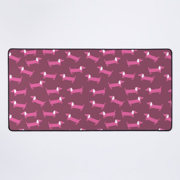Item preview, Pink dachshunds pattern designed and sold by bigmoments.