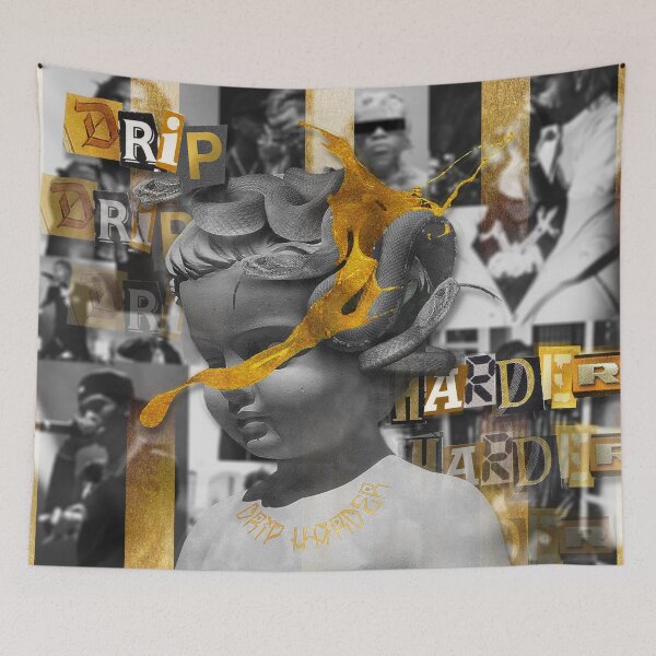 Item preview, Lil Baby & Gunna | Drip Harder Gold Collage designed and sold by Hays Graphics.