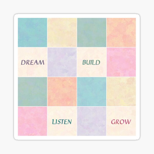 Inspiration Squares (Textured) Sticker