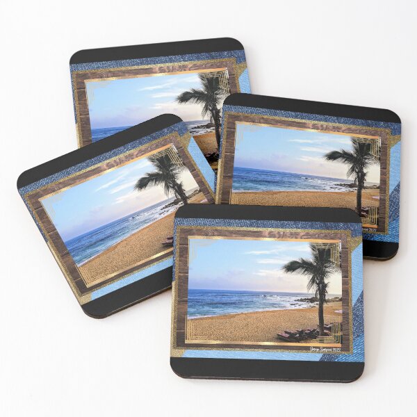 Item preview, Big Blue Sea and Palm Tree designed and sold by artbyomega.
