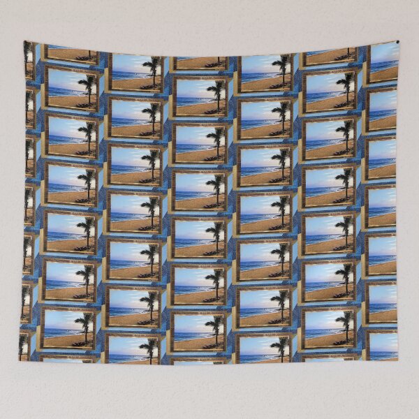 Item preview, Big Blue Sea and Palm Tree designed and sold by artbyomega.