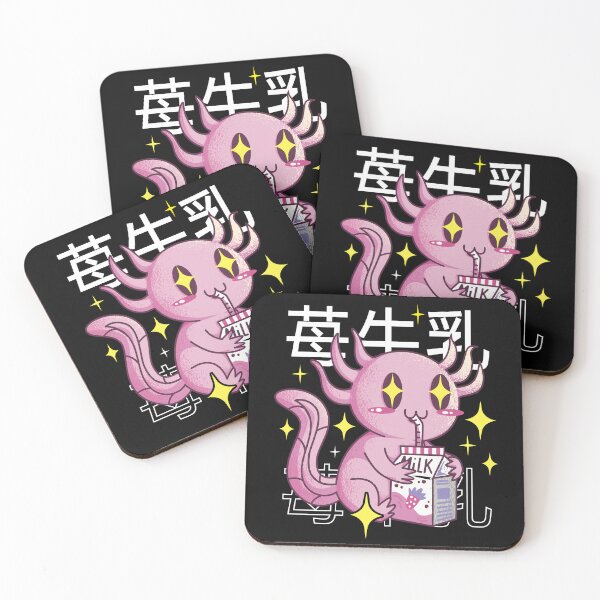 Item preview, Anime Axolotl Drinking Strawberry Milk Anime Gift Girls Teens designed and sold by Countrysmart.
