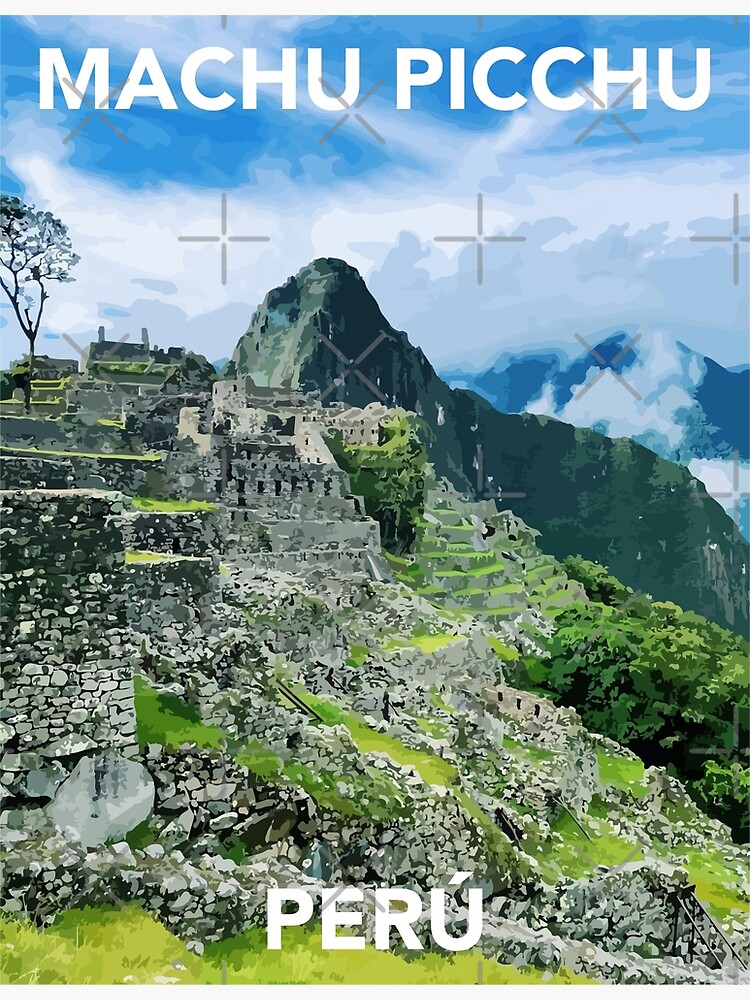 Peru Print Machu Picchu Premium Matte Vertical Poster sold by Pony ...