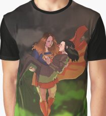 Camiseta gráfica un super y un luthor
