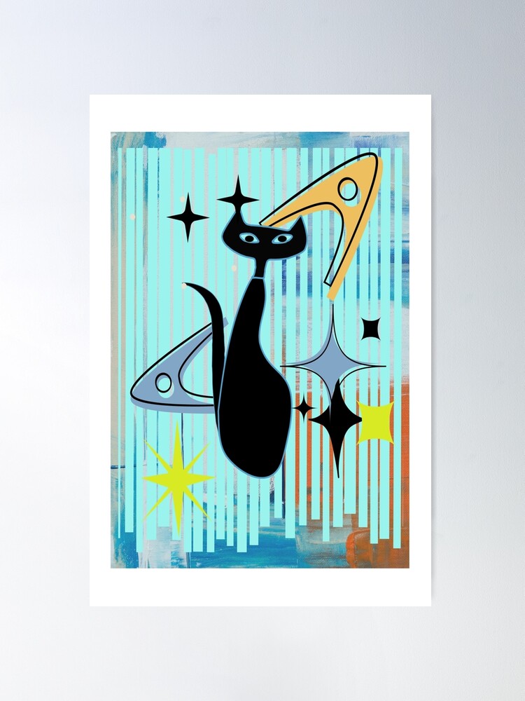 Fifties Styled Bubbles using Mid Mod Color Palette Art Board Print for  Sale by Lisa Williams