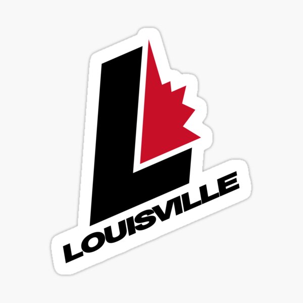 Item preview, Louisville Logo Hockey Sticker designed and sold by Tony Cassano.