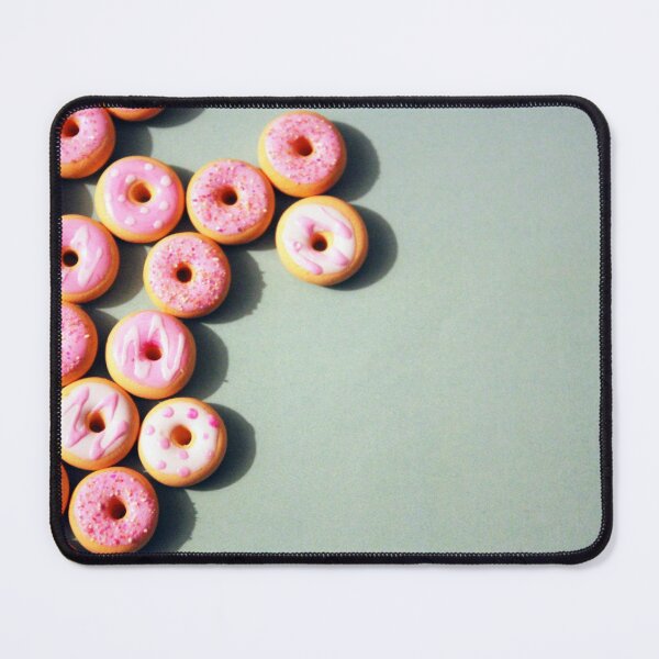 Item preview, donuts pink white icing frosted designed and sold by cheekylorns.