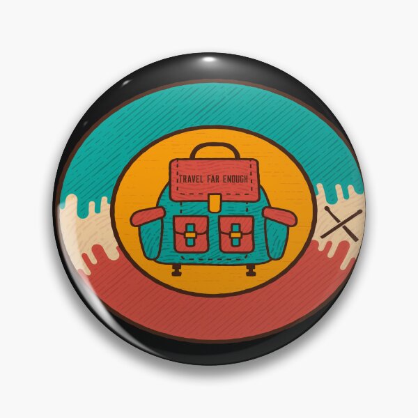 Item preview, Travel Far Enough Patch  designed and sold by joabaj.