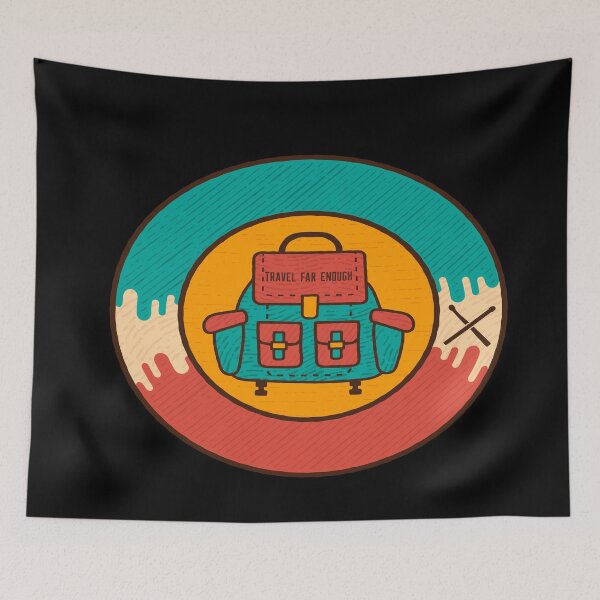 Item preview, Travel Far Enough Patch  designed and sold by joabaj.