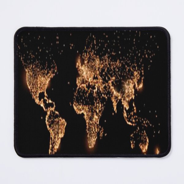 Item preview, Colorful Vector Design for fire works world map on black background75 designed and sold by AnadAA.