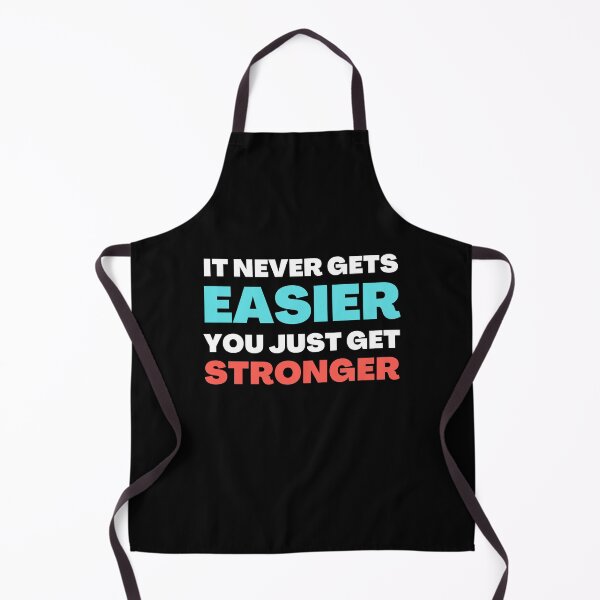 Item preview, It Never Gets Easier You Just Get Stronger Workout Motivation designed and sold by Prahaano Designs.
