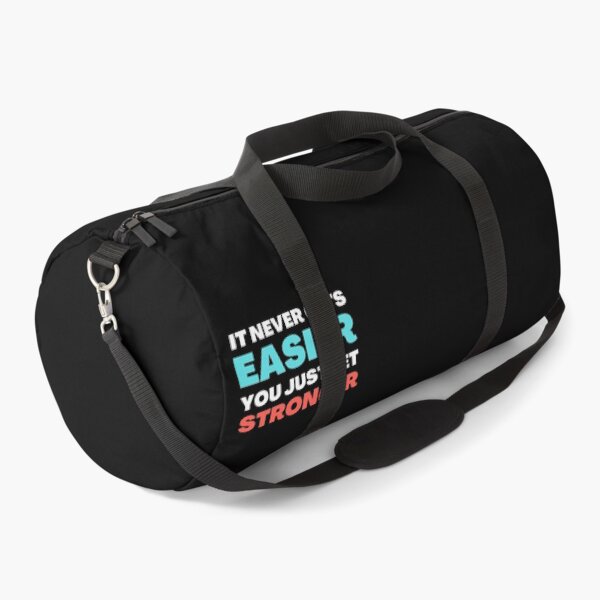 Item preview, It Never Gets Easier You Just Get Stronger Workout Motivation designed and sold by Prahaano Designs.