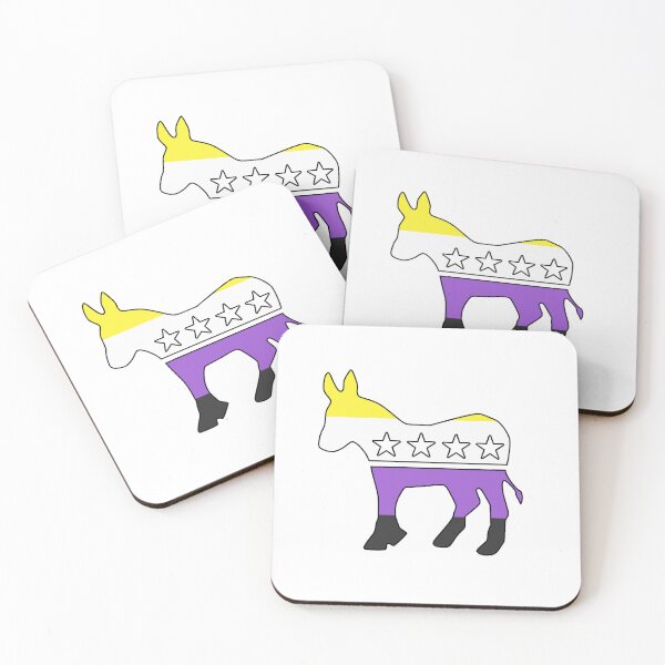 Item preview, Nonbinary Pride Democratic Donkey designed and sold by iudems.
