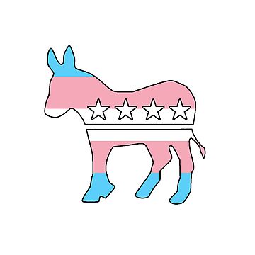 Artwork thumbnail, Transgender Pride Democratic Donkey by iudems