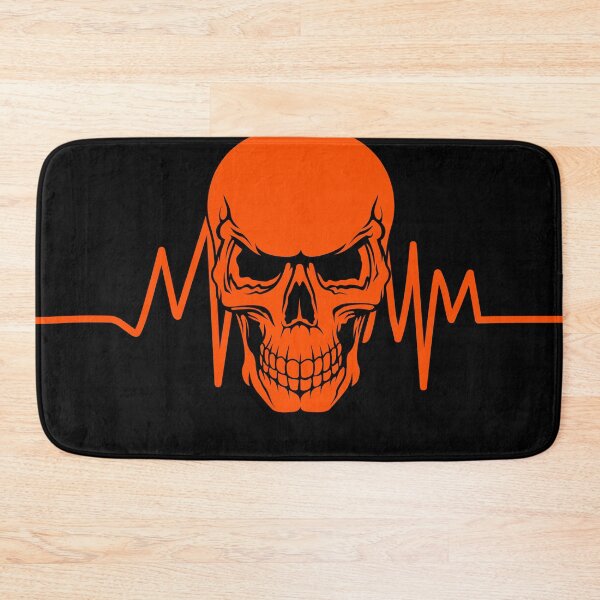 Item preview, Orange Skull and Heart Rate designed and sold by Mark Cannon.