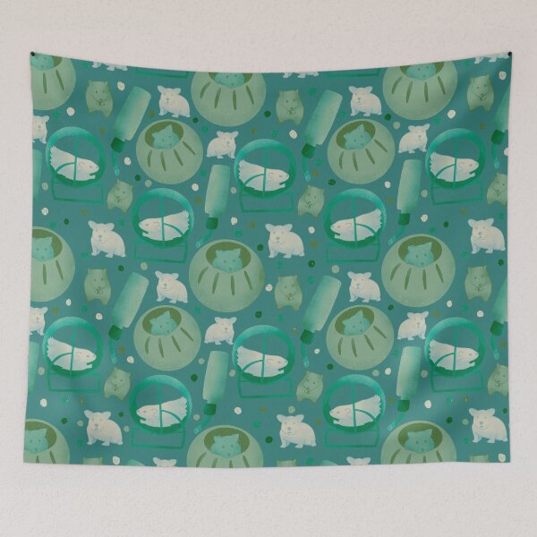 Item preview, Hamster Love in Green designed and sold by Booneb.