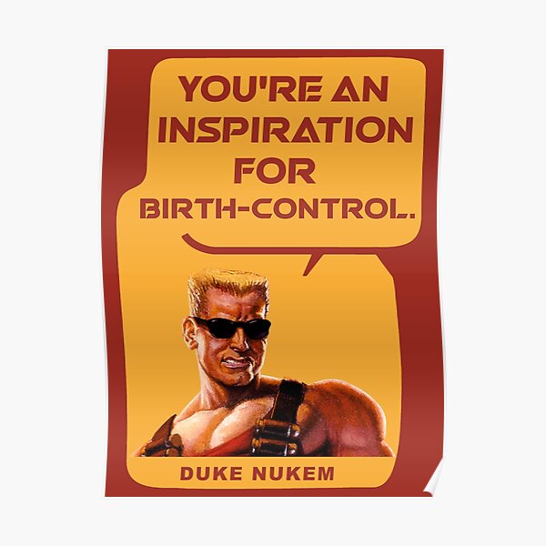 "Duke Nukem" Poster for Sale by VINTAGE-LAND | Redbubble