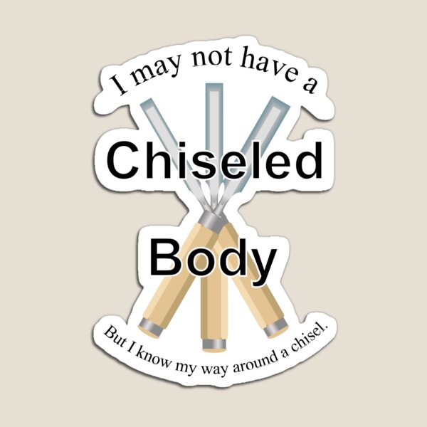 Chiseled Body (for light background) Magnet