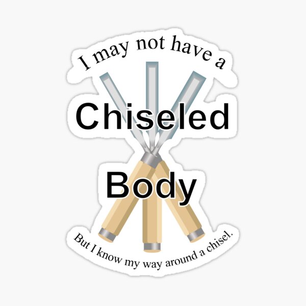 Chiseled Body (for light background) Sticker