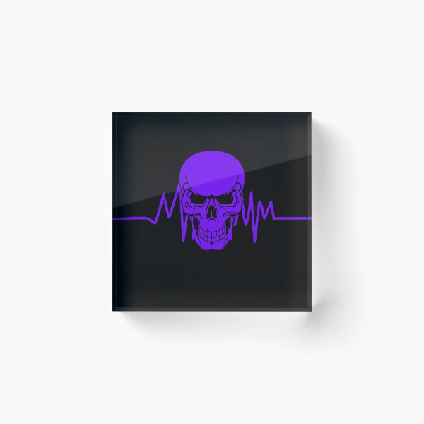 Item preview, Purple Skull With Heart Rate designed and sold by Mark Cannon.