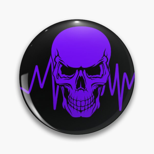 Item preview, Purple Skull With Heart Rate designed and sold by Mark Cannon.