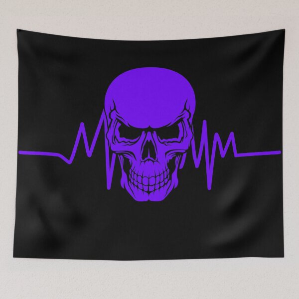 Item preview, Purple Skull With Heart Rate designed and sold by Mark Cannon.