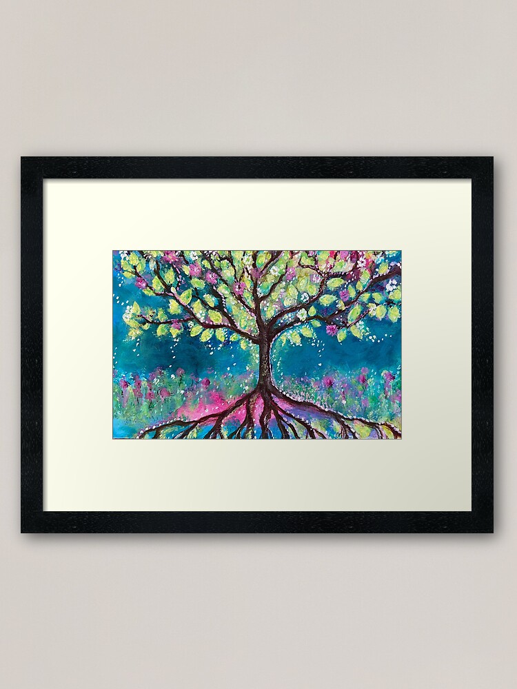 Thumbnail 1 of 7, Framed Art Print, Rooted Expansion designed and sold by margarettrost.