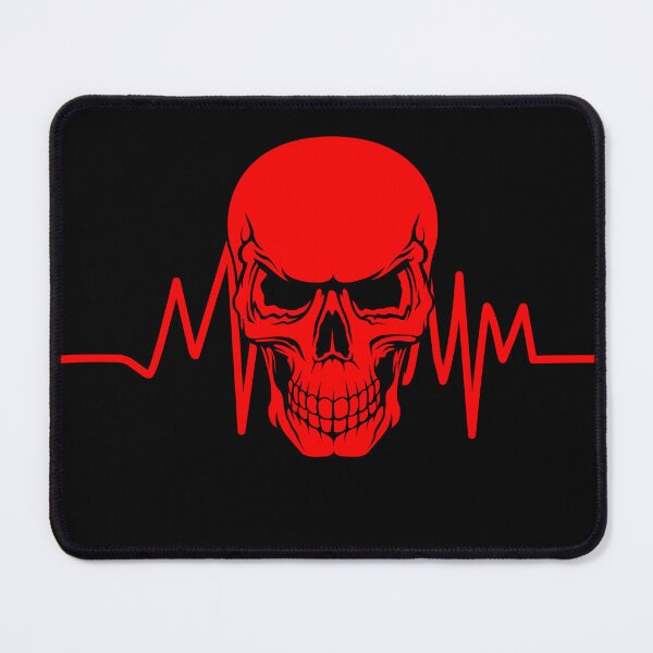 Item preview, Red Skull with Heart Rate designed and sold by Mark Cannon.