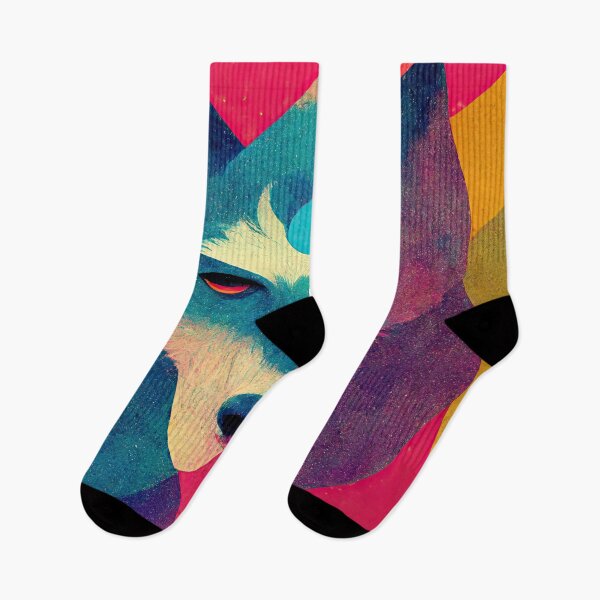 Item preview, Psychedelic Wolf Aesthetic No. 4 designed and sold by WolfPack-Art.