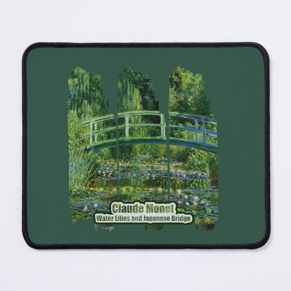 Item preview, Claude Monet Japanese Bridge ovar a lily pond famous artist painting designed and sold by BePosh.