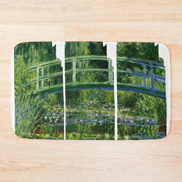 Item preview, Claude Monet Japanese Bridge ovar a lily pond famous artist painting designed and sold by BePosh.