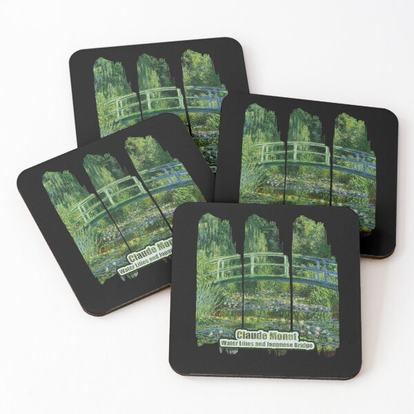 Item preview, Claude Monet Japanese Bridge ovar a lily pond famous artist painting designed and sold by BePosh.