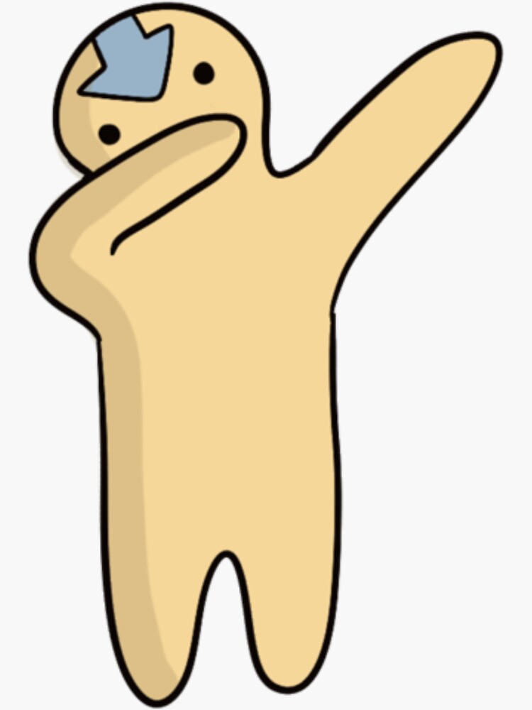 "Dancing Dough Boy Avatar Unfried Dough" Sticker for Sale by