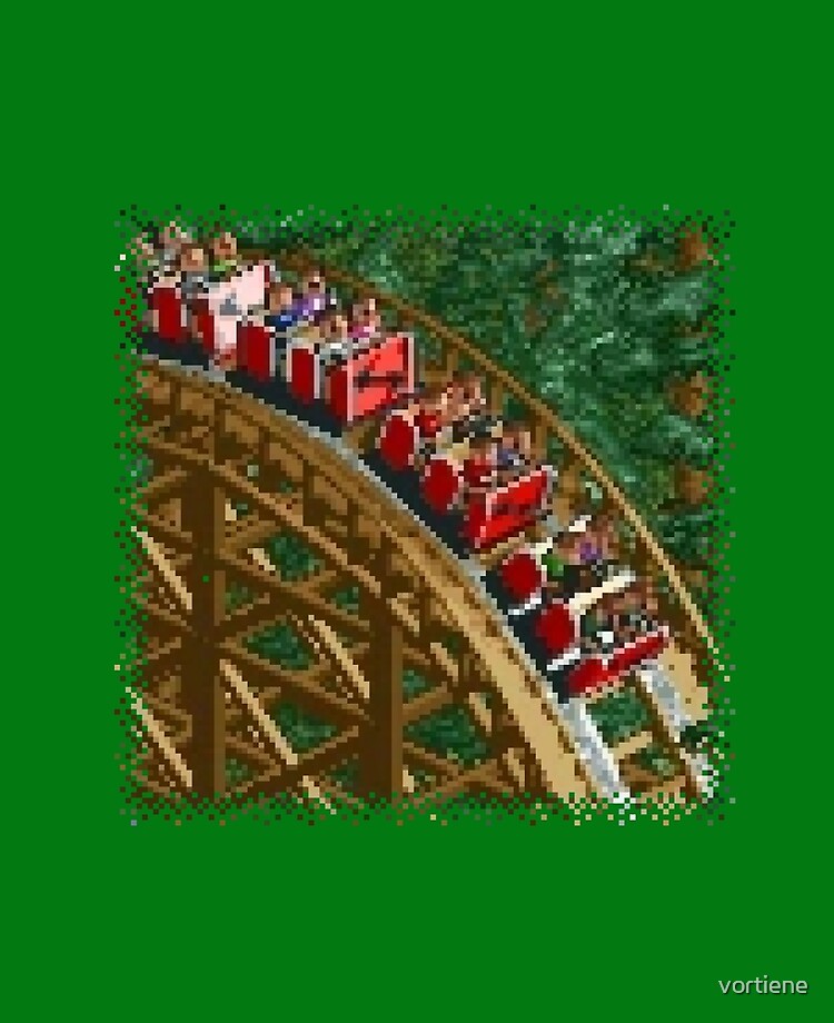 RollerCoaster Tycoon RCT 1 - Wooden Roller Coaster iPad Case