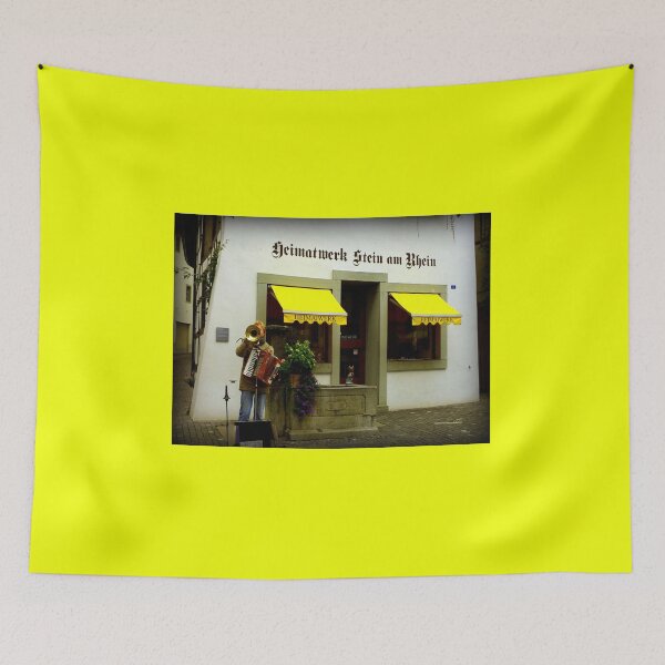 Item preview, Street Musician in Stein-Am-Rhein designed and sold by Charmiene Maxwell-Batten.