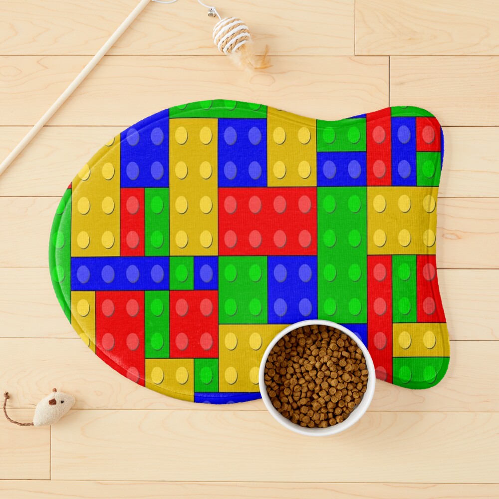 Lego background Pet Mat for Sale by janusa