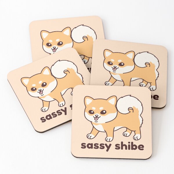 Artikelvorschau, Sassy Shibe - Shiba Inu - Rot entworfen und verkauft von NoreenDesigns.
