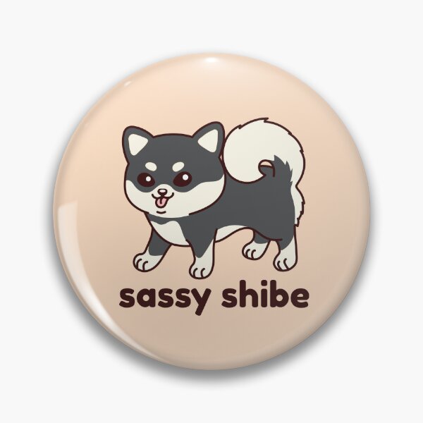 Item preview, Sassy Shibe - Shiba Inu - Black and Cream designed and sold by NoreenDesigns.