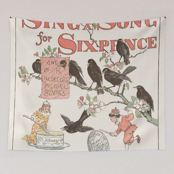 Item preview, Sing a song for Sixpence Pl.Randolph Caldecott  Picture Books-nursery rhyme, 'Sing A Song For Sixpence ' designed and sold by TeeARTHY.